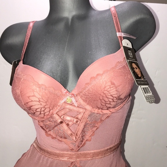 Daisy Fuentes Push Up Teddy Bodysuit Mesh & Lace.Size Medium. - Picture 12 of 15